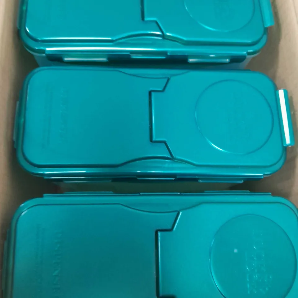 LOCK & LOCK SET OF 3 STORAGE CONTAINERS WITH FLIP TOP LIDS