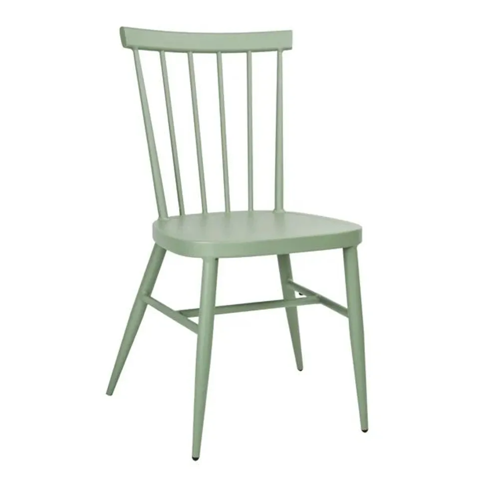 BRAND NEW BOLERO WINDSOR ALUMINIUM GREEN CHAIRS (4 PACK)