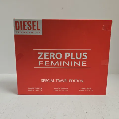 DIESEL ZERO PLUS FEMININE SPECIAL TRAVEL EDITION GIFT SET