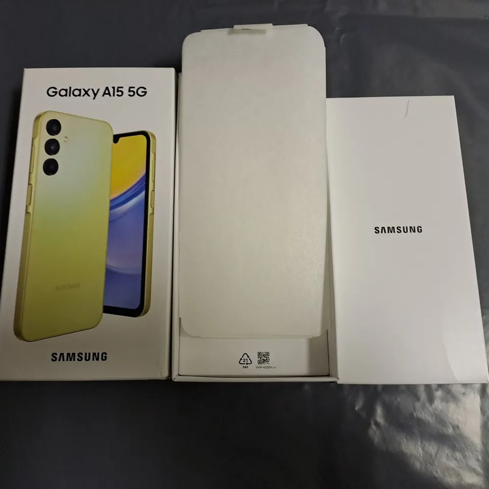 BOXED SAMSUNG GALAXY A15 5G 4GB 128GB IN YELLOW - SM-A156B/DS