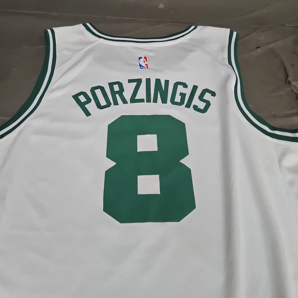 BOSTON CELTIC NBA JERSEY - PORZINGIS 8 - SIZE XL