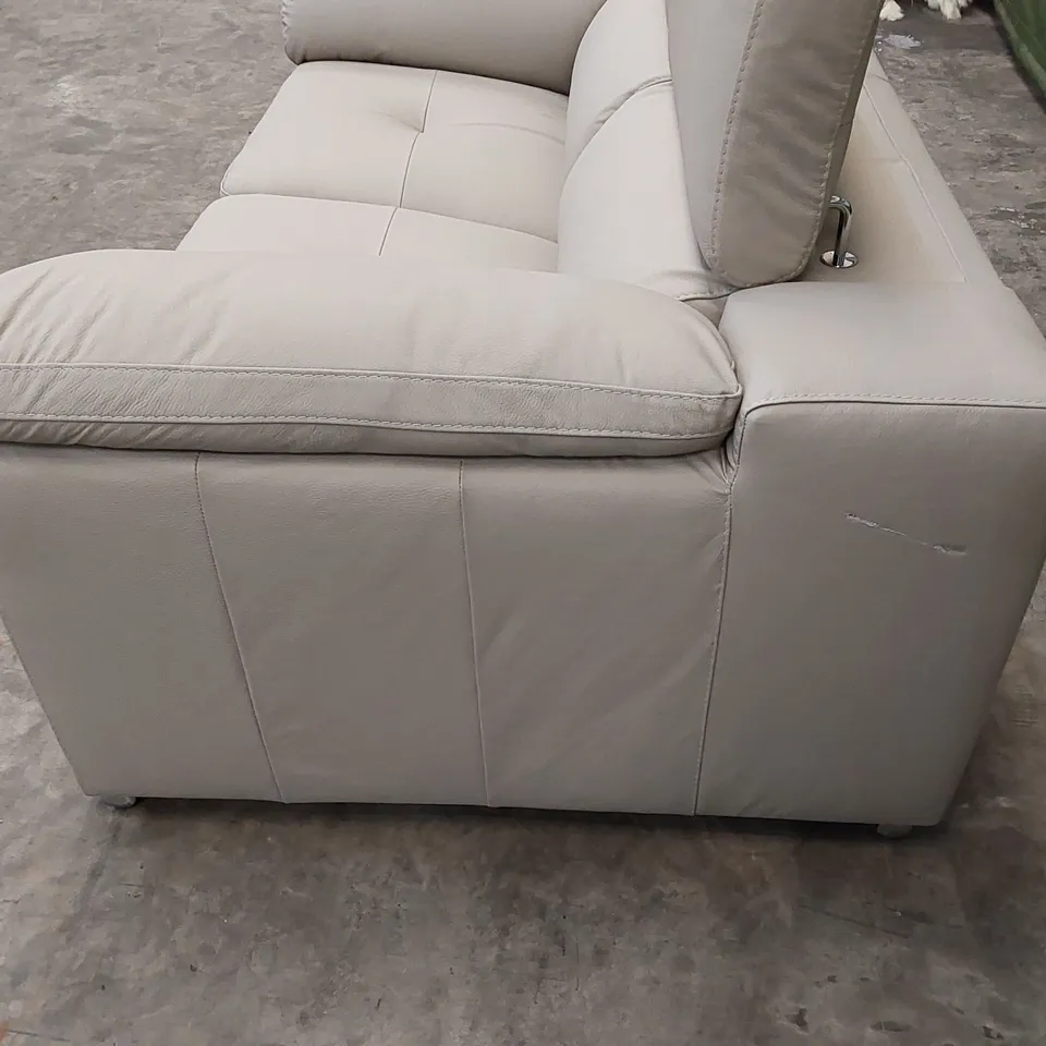 QUALITY DESIGNER BRADY 2 SEATER LEATHER SOFA
