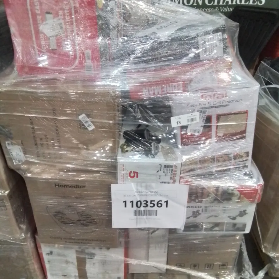 PALLET OF APPROXIMATELY 30 UNPROCESSED RAW RETURN HOUSEHOLD AND ELECTRICAL GOODS TO INCLUDE;