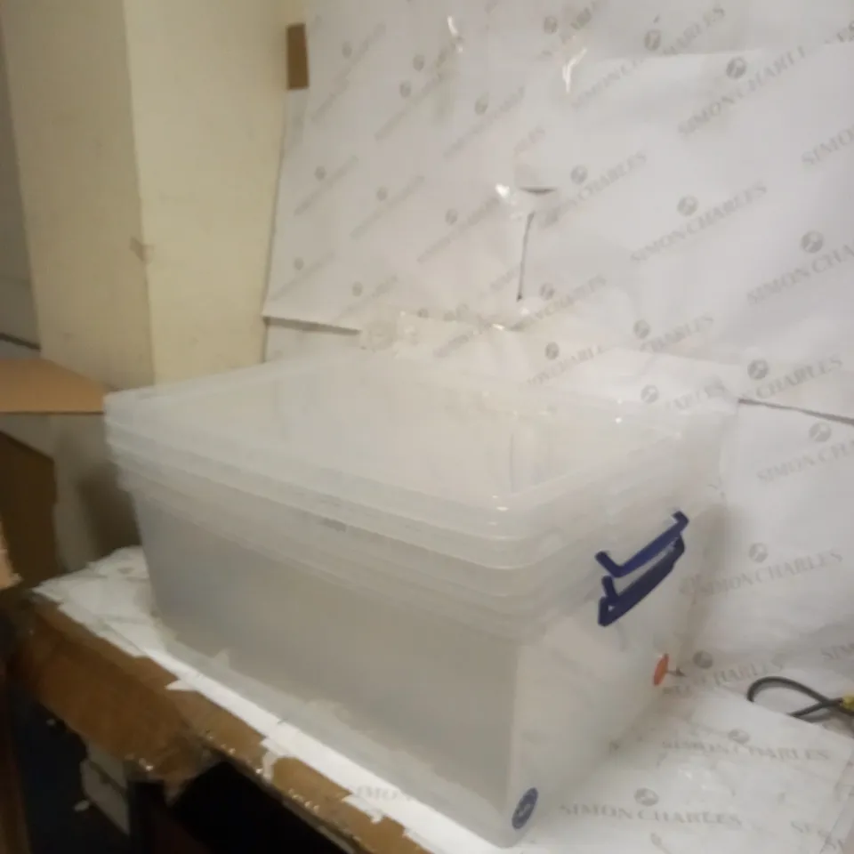 SET OF 3 REALLY USEFUL PRODUCTS 62 LITRE BOXES