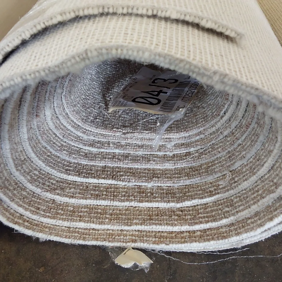 ROLL OF QUALITY FRONTIER LINEAR HARRIS CARPET APPROXIMATELY 5M × 5.75M