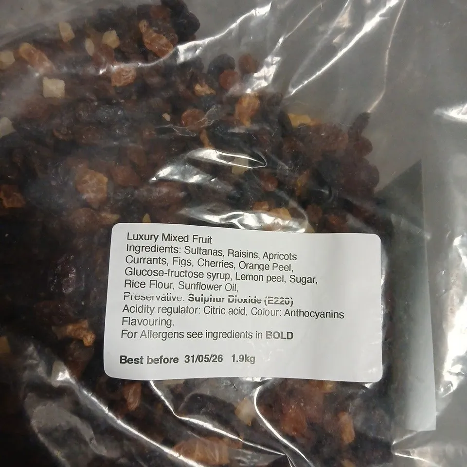 GRANDPAS CAKES LUXURY MIXED FRUIT WITH PEEL – 1.9KG BAG