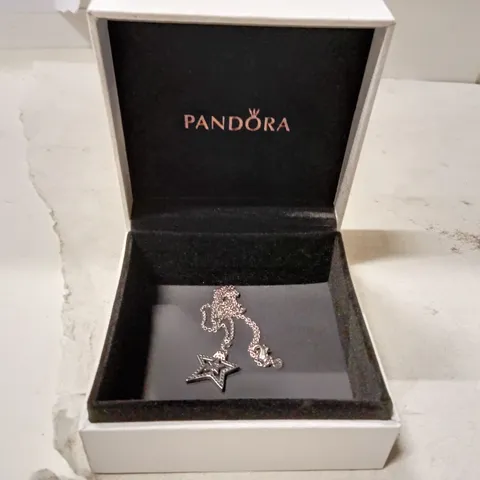 PANDORA NECKLACE WITH STAR CHARM – BOXED