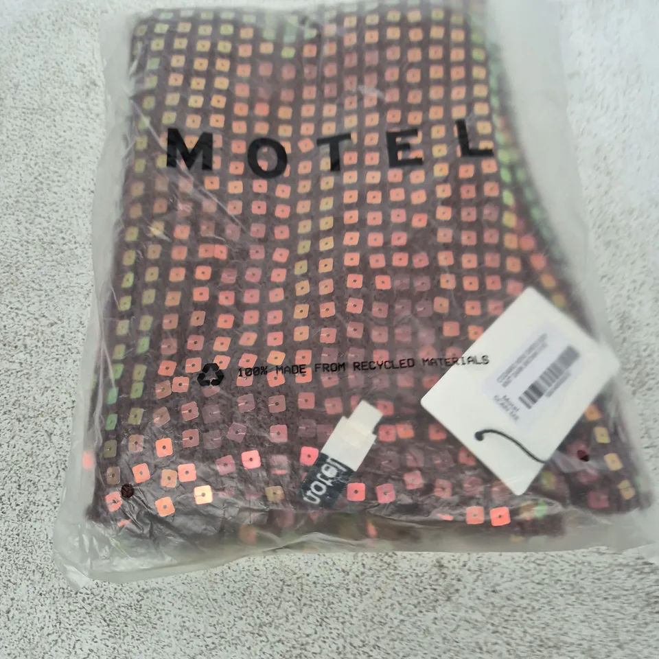 Motel Codamo Mini Dress – Knit Dark Brown, XS (UK 6)