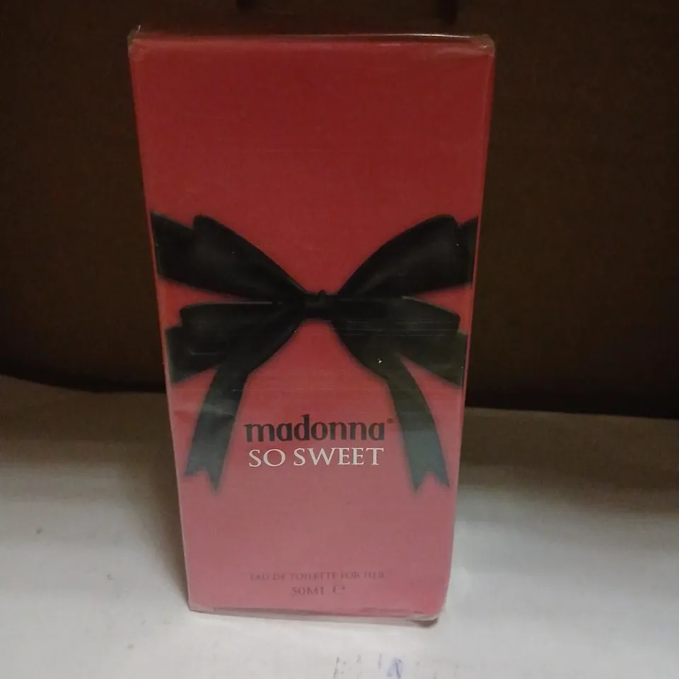 BOXED AND SEALED MADONNA SO SWEET EAU DE TOILETTE FOR HER 50ML