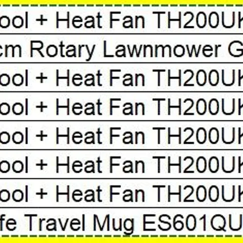 PALLET OF APPROXIMATELY 8 ASSORTED PRODUCTS TO INCLUDE;