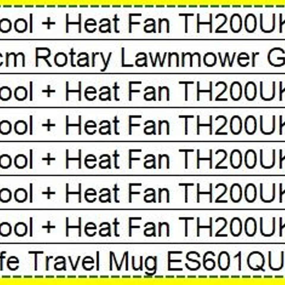 PALLET OF APPROXIMATELY 8 ASSORTED PRODUCTS TO INCLUDE;