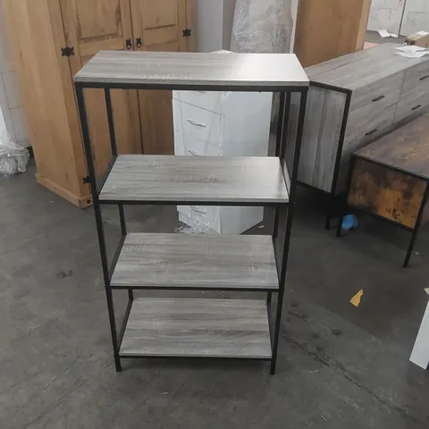 4 TIER SHELF - GREY WOOD