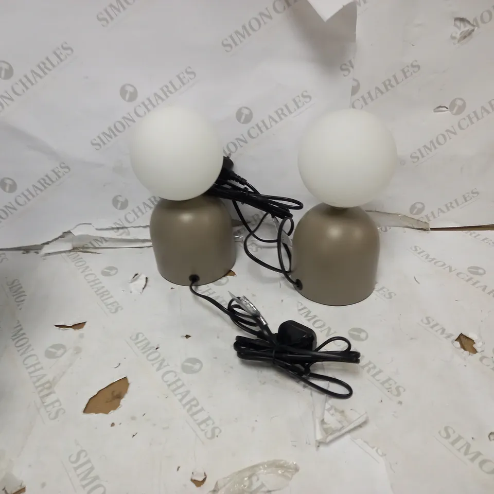 JOHN LEWIS LUPO TOUCH LAMP PAIR