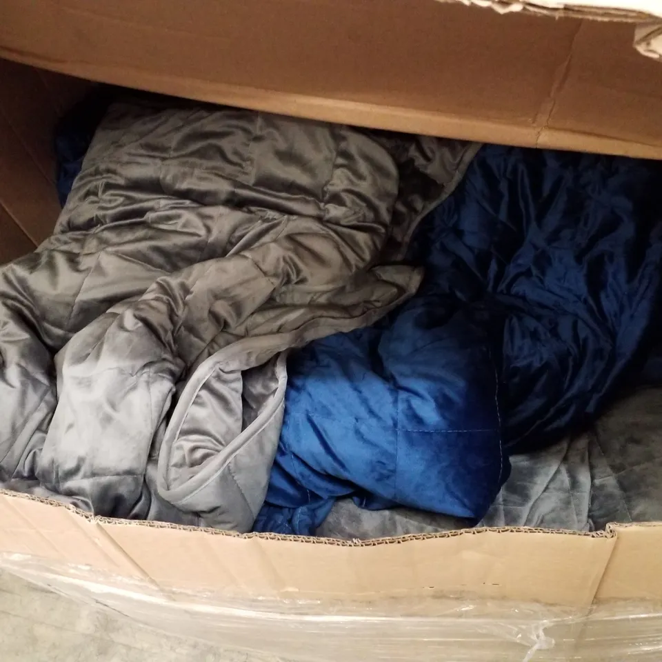 PALLET CONTAINING ASSORTED WEIGHTED BLANKETS