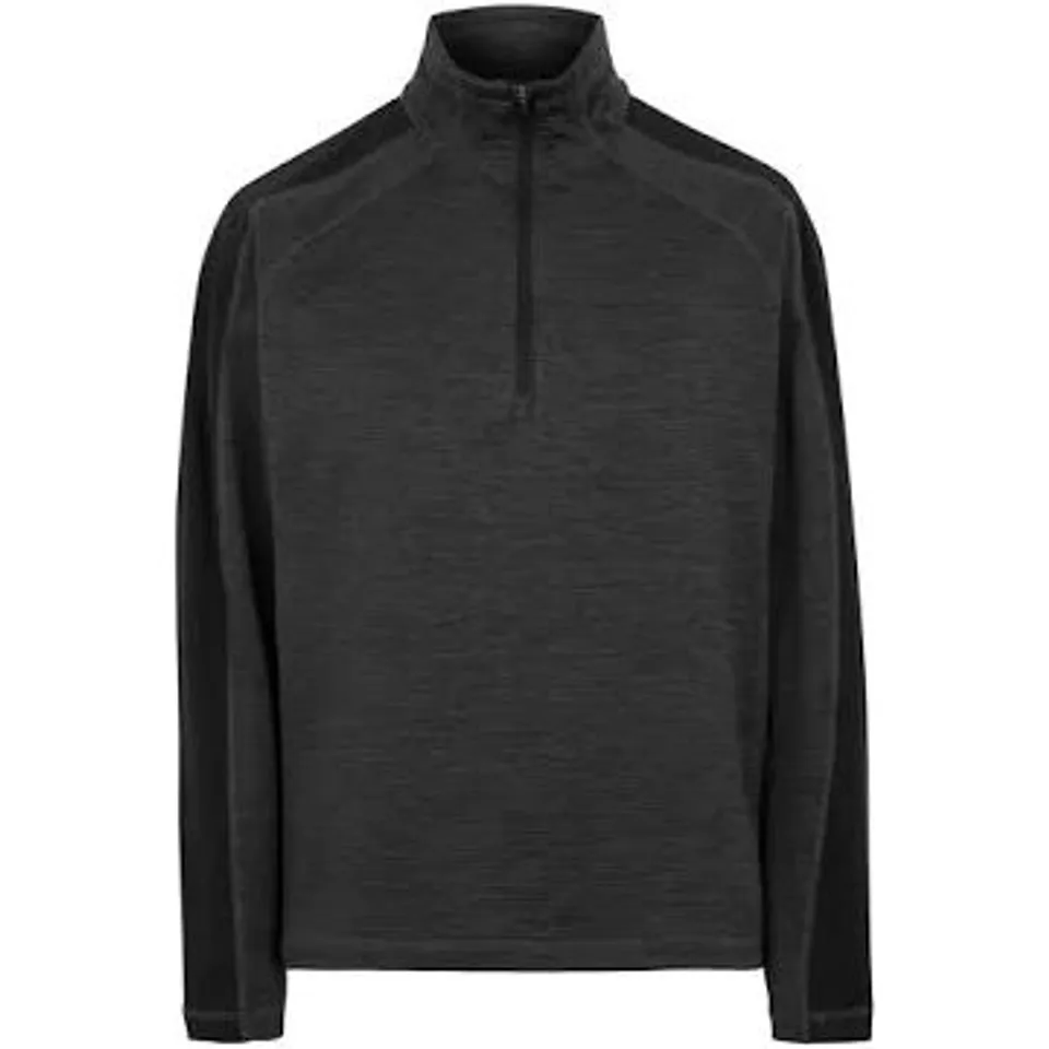 BRAND NEW REGATTA MEN'S HEPLEY HALF ZIP MIDLAYER ASH BLACK SIZE XL