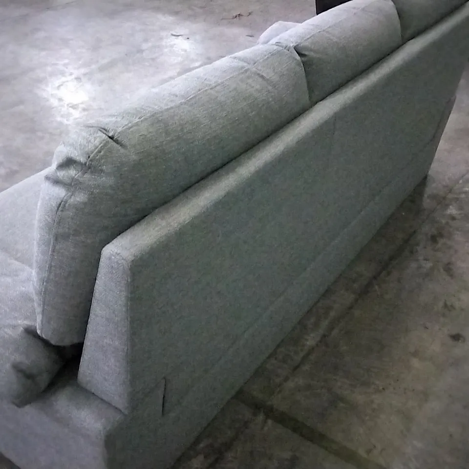 DESIGNER LIGHT GREY FABRIC 3 SEATER SOFA