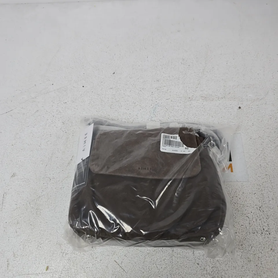 AIMEE KESTENBERG BROWN SUEDE HANDBAG