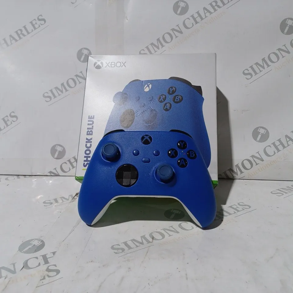 BOXED XBOX ONE SHOCK BLUE CONTROLLER
