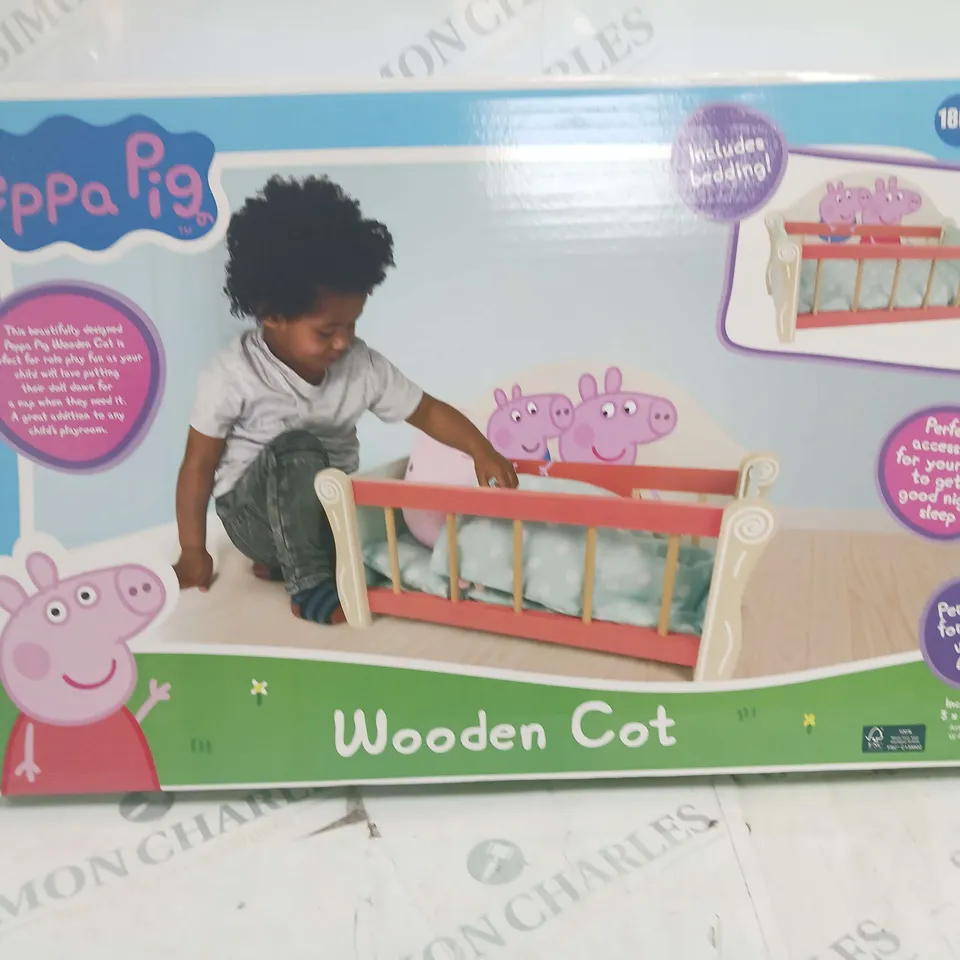 PEPPA PIGS DOLLS COT RRP £26.99