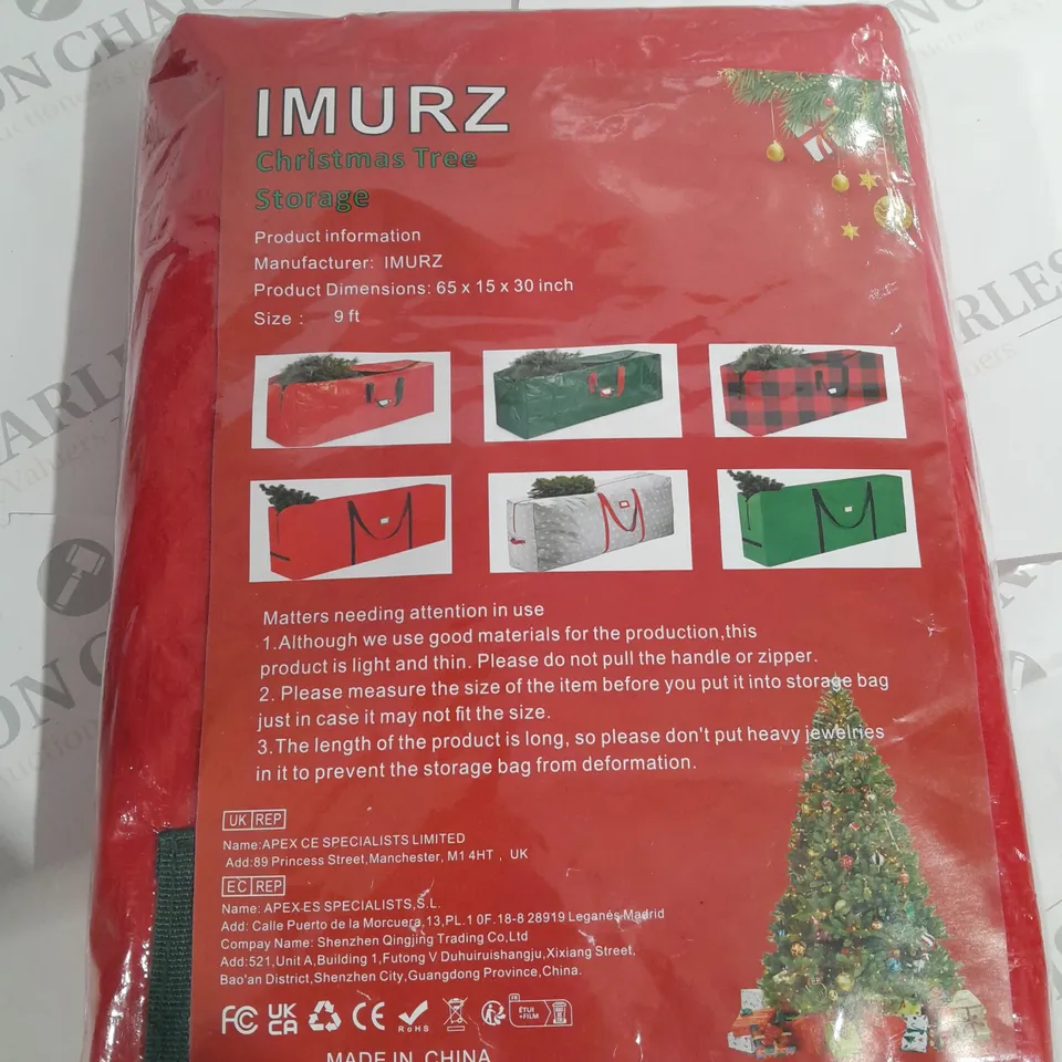 IMURZ CHRISTMAS TREE STORAGE BAG 