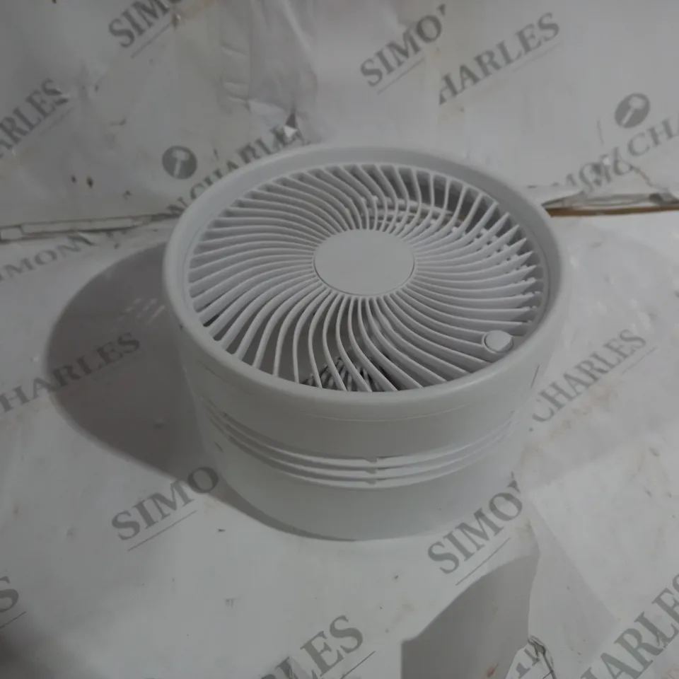 BOXED BELL & HOWELL OSCILLATING FOLDING RECHARGEABLE FAN, WHITE