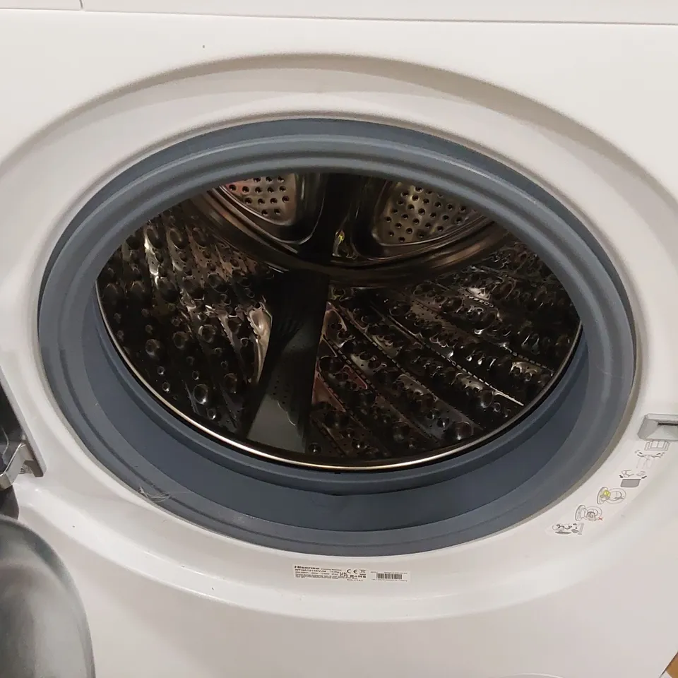 HISENSE FRONT LOAD 12KG WASHING MACHINE IN WHITE, MODEL: WFQA1214EVJM