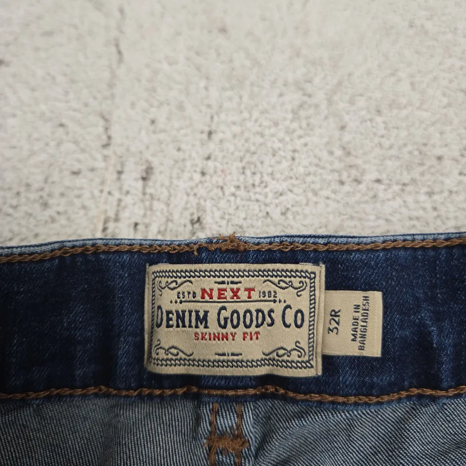 NEXT DENIM GOODS CO SKINNY FIT JEANS – MEN’S, WAIST 32R