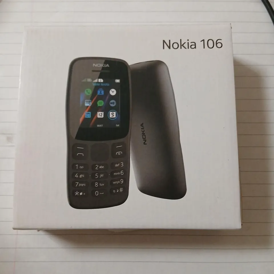 NOKIA 106 MOBILE PHONE – BLACK, BOXED