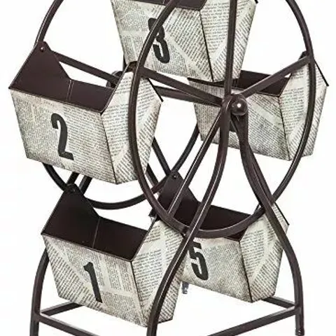 BOXED CAPE CRAFTSMEN BANDITTI REVOLVING FERRIS WHEEL WITH NUMBERED STORAGE BINS