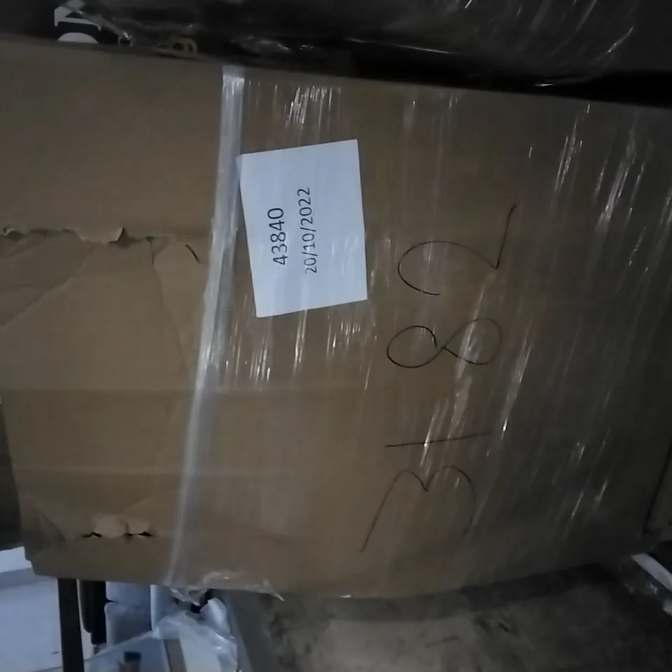 PALLET OF ASSORTED ITEMS INCLUDING NEWENTOR MATTRESS TOPPER, CAMPING COT, MY DIAMOND ART STORAGE BOOK, MYLEK 18" FLOOR FAN, HJXDTECH MODERN WHITE CHANDELIER, TECKIN DIMMABLE LED FLOOR LAMP
