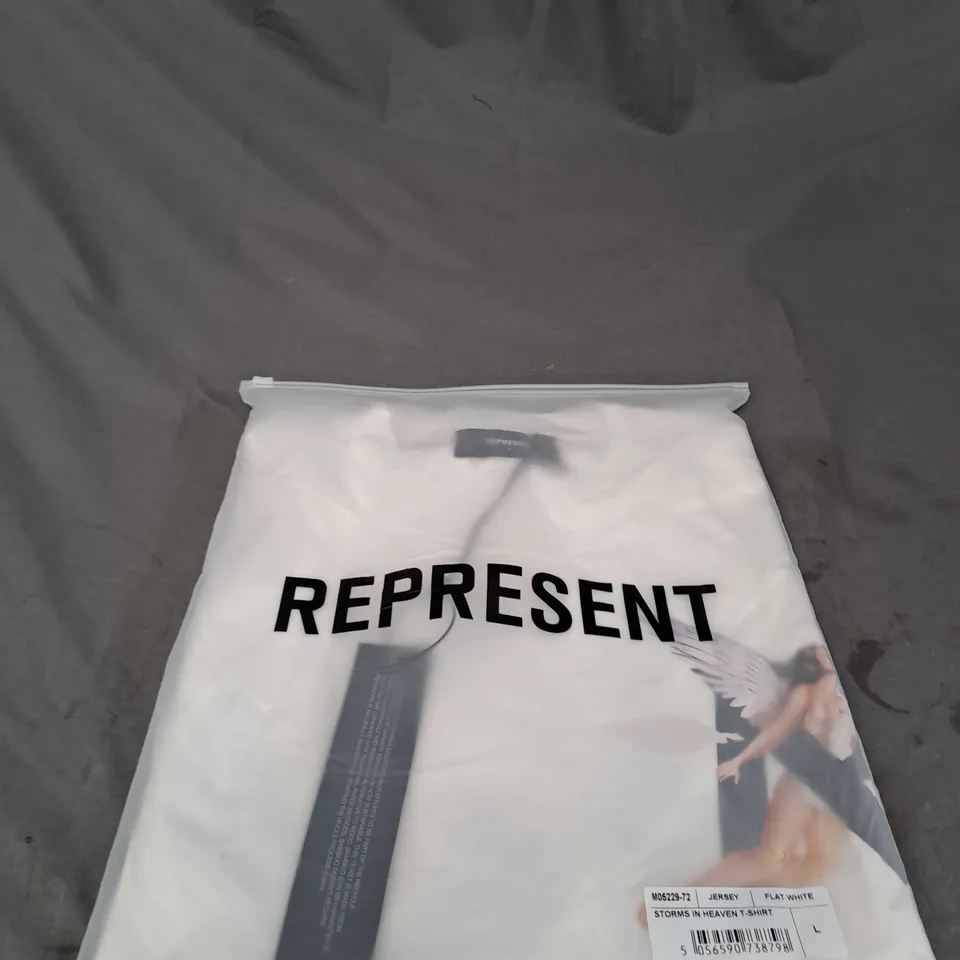 BAGGED REPRESENT STORMS IN HEAVEN T-SHIRT SIZE L