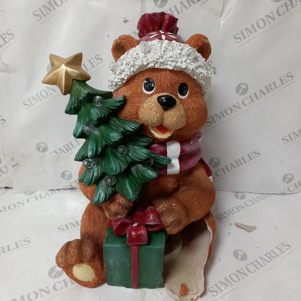 BOXED SANTA EXPRESS PRE-LIT INDOOR /OUTDOOR CHRISTMAS BEAR