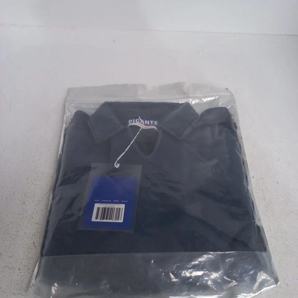PICANTE EVERYDAY POLO SWEATSHIRT NAVY, SIZE M