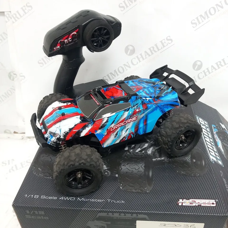 BOXEED STORM MONSTER THUNDER 1/18 SCALE 4WD MONSTER TRUCK 