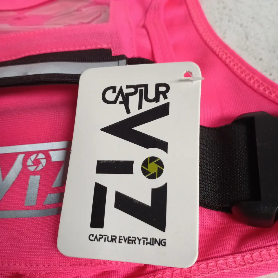 CAPTURZ REFLECT DEFLECT 3-IN-1 PINK SAFETY VEST 