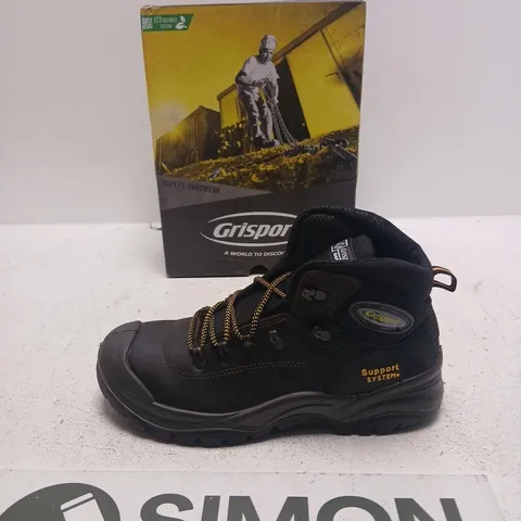 GRISPORT CONTRACTOR SAFETY BOOTS – BROWN, UK 10 (MEN'S) – BOXED