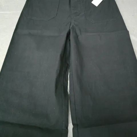 MAEVE WIDE-LEG TROUSERS IN BLACK SIZE 25 PETITE