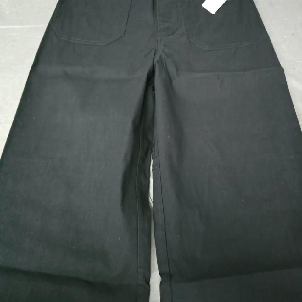 MAEVE WIDE-LEG TROUSERS IN BLACK SIZE 25 PETITE