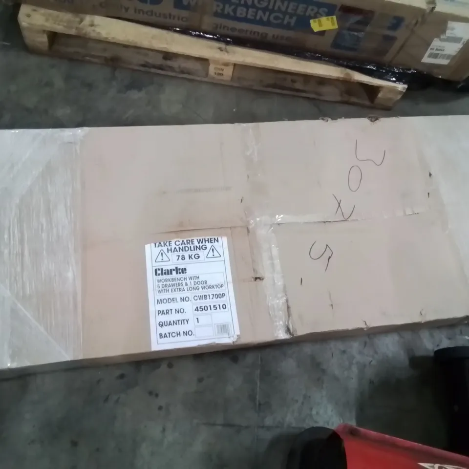 BOXED CLARKE CWB1700P 5 DRAWER WORKBENCH