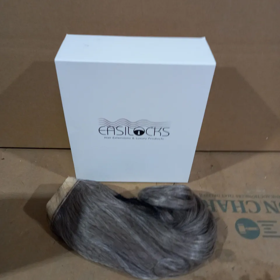 EASILOCKS CLIP IN PONY TAIL LIGHT GREY