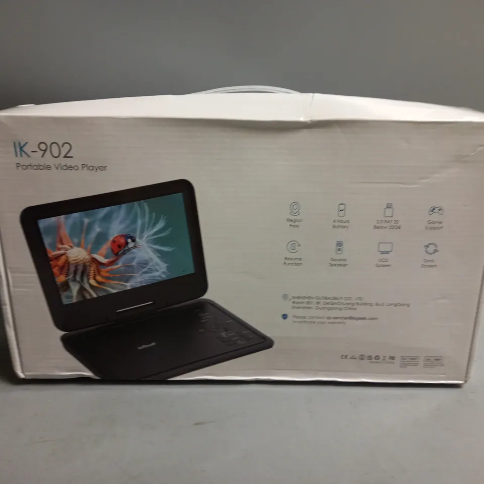 BOXED IEGEEK IK-902 PORTABLE VIDEO PLAYER PURPLE