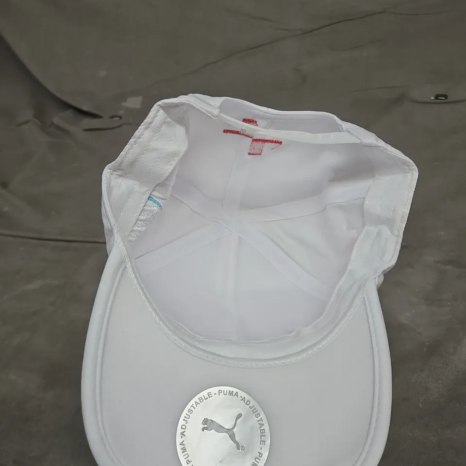 PUMA FERRARI WHITE BASEBALL CAP – WITH FERRARI CREST