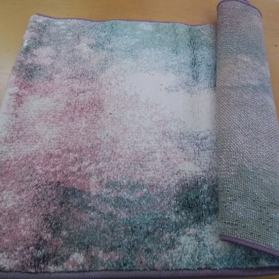 SERPA FLATWEAVE PINK BLUE YELLOW RUG