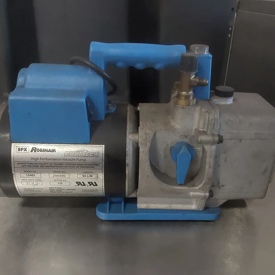 SPX ROBINAIR COOLTECH HIGH PERFORMANCE VACUUM PUMP
