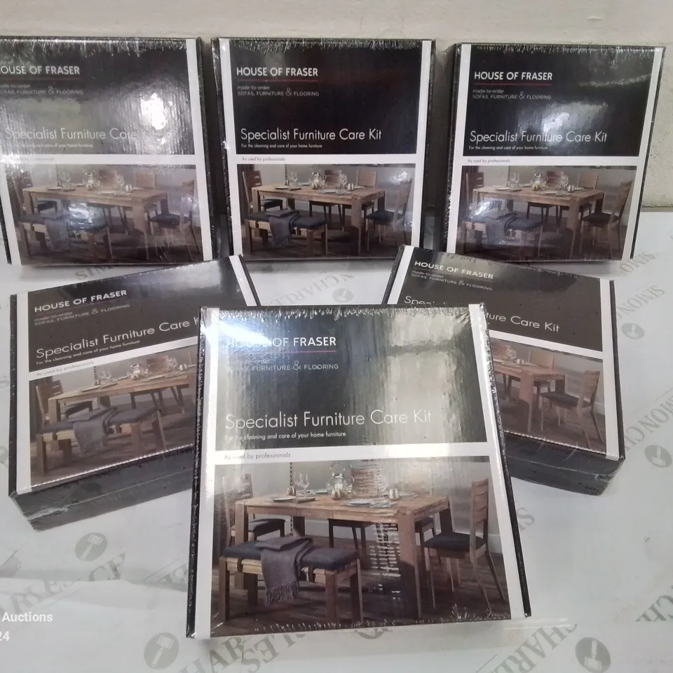 BOX CONTAINING 6 BOXED HOUSE OF FRASER SPECIALIST FURNITURE CARE KITS