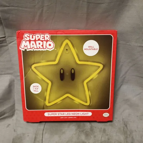 SUPER MARIO STAR LED NEON LIGHT – USB POWERED WALL-MOUNTABLE DECORATIVE LAMP