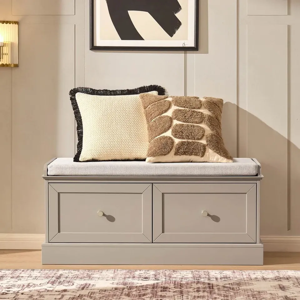 BOXED DUSK RUBY SEATED STORAGE - TAUPE