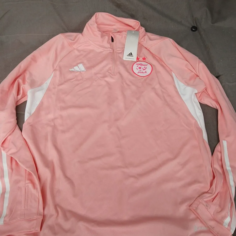 ADIDAS ALGERIA ZIP TRACKSUIT TOP IN PINK - MEDIUM