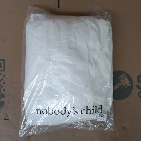 BAGGED NOBODY'S CHILD LOLA SKIRT IN WHITE SIZE UK 10