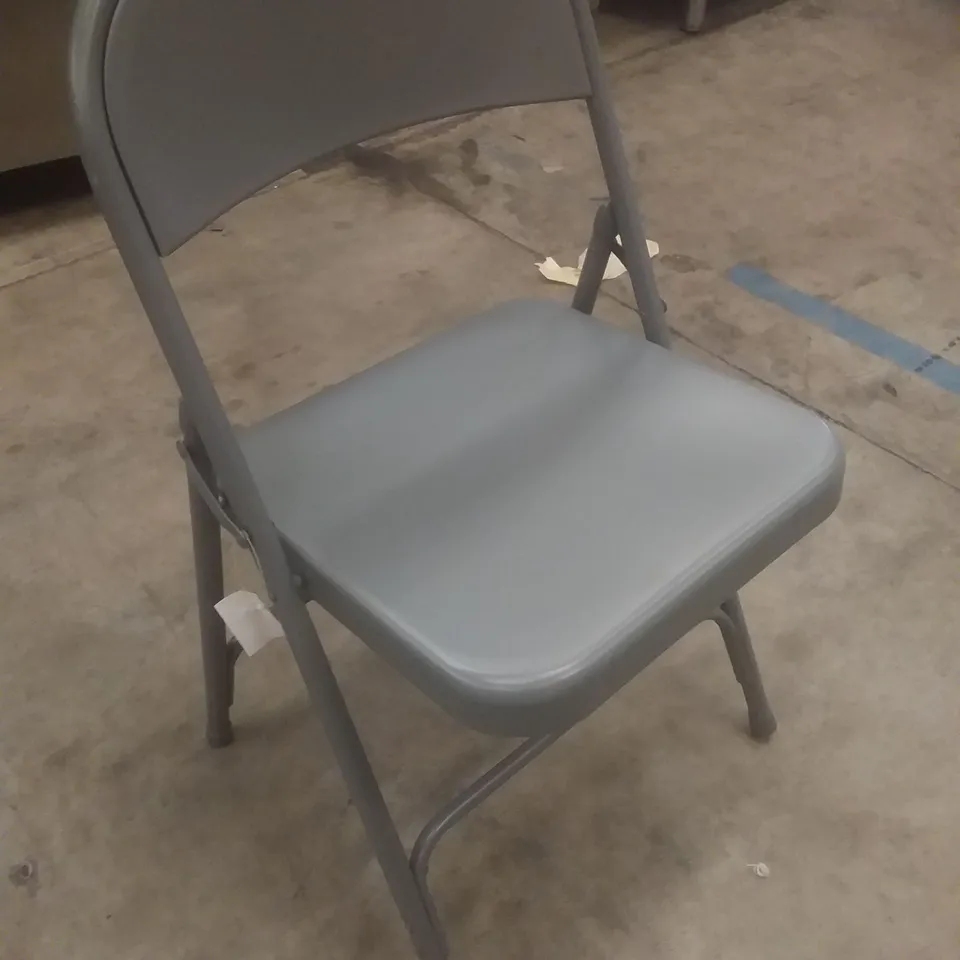 LASANA RETRO METAL FOLDING CHAIR GREY